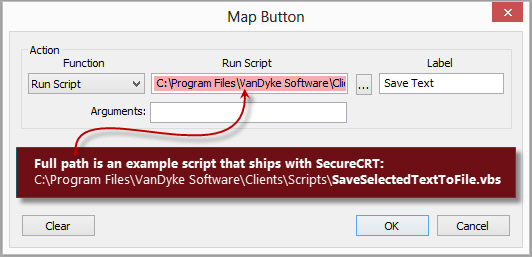 Map Button to Run a Script