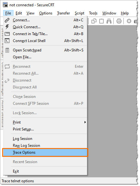 How to Configure Trace Options and Debug Logging in SecureCRT