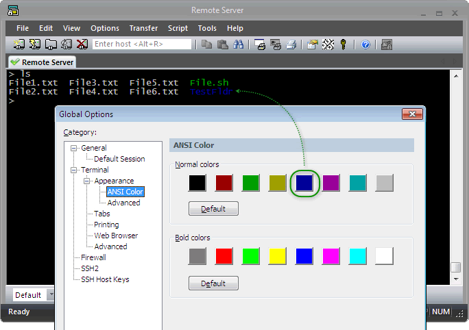 xshell color schemes